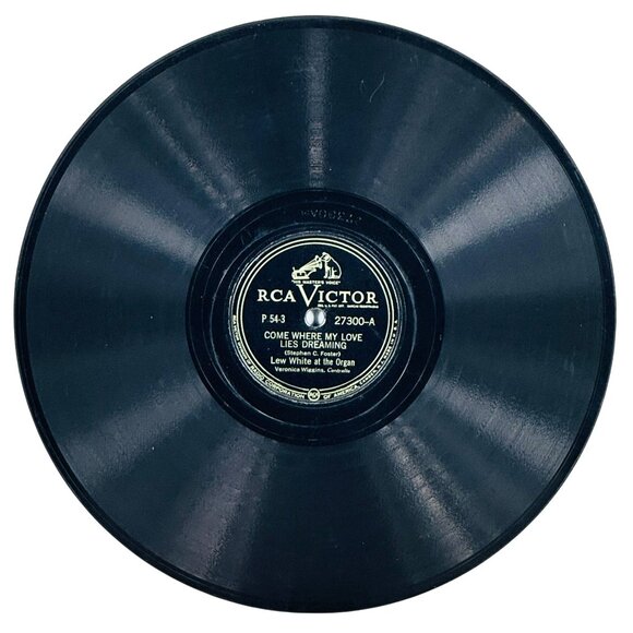 Lew White Come Where My Love Lies Dreaming 10in Shellac 78 RCA Victor 27300 - Picture 1 of 4